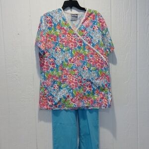 Scrub set medium spring summer colors